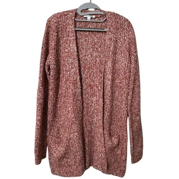 BB DAKOTA STEVE MADDEN Odetta Cardigan Sweater Open Boucle Marled NWOT Small - Picture 1 of 7